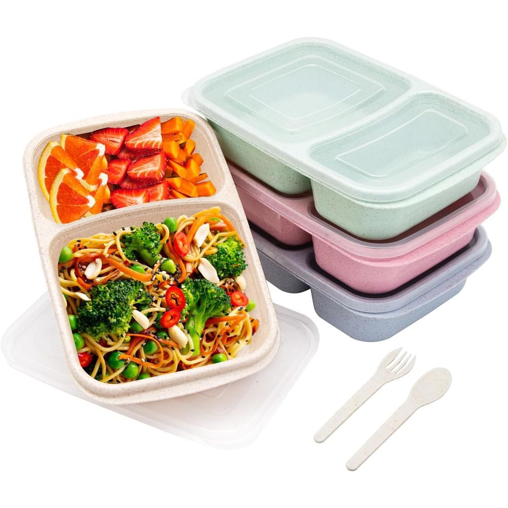 Meal Prep Box - Paquete de 4 Loncheras Bento, Recipientes