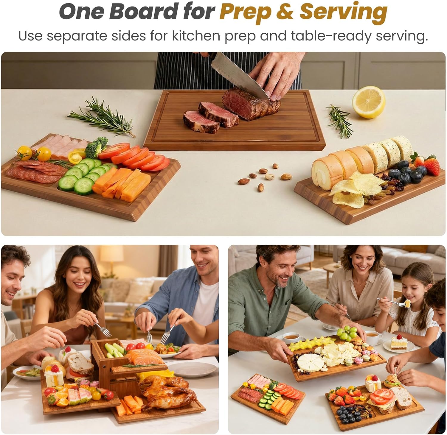Meal Prep Juice - Juego de tablas de cortar de