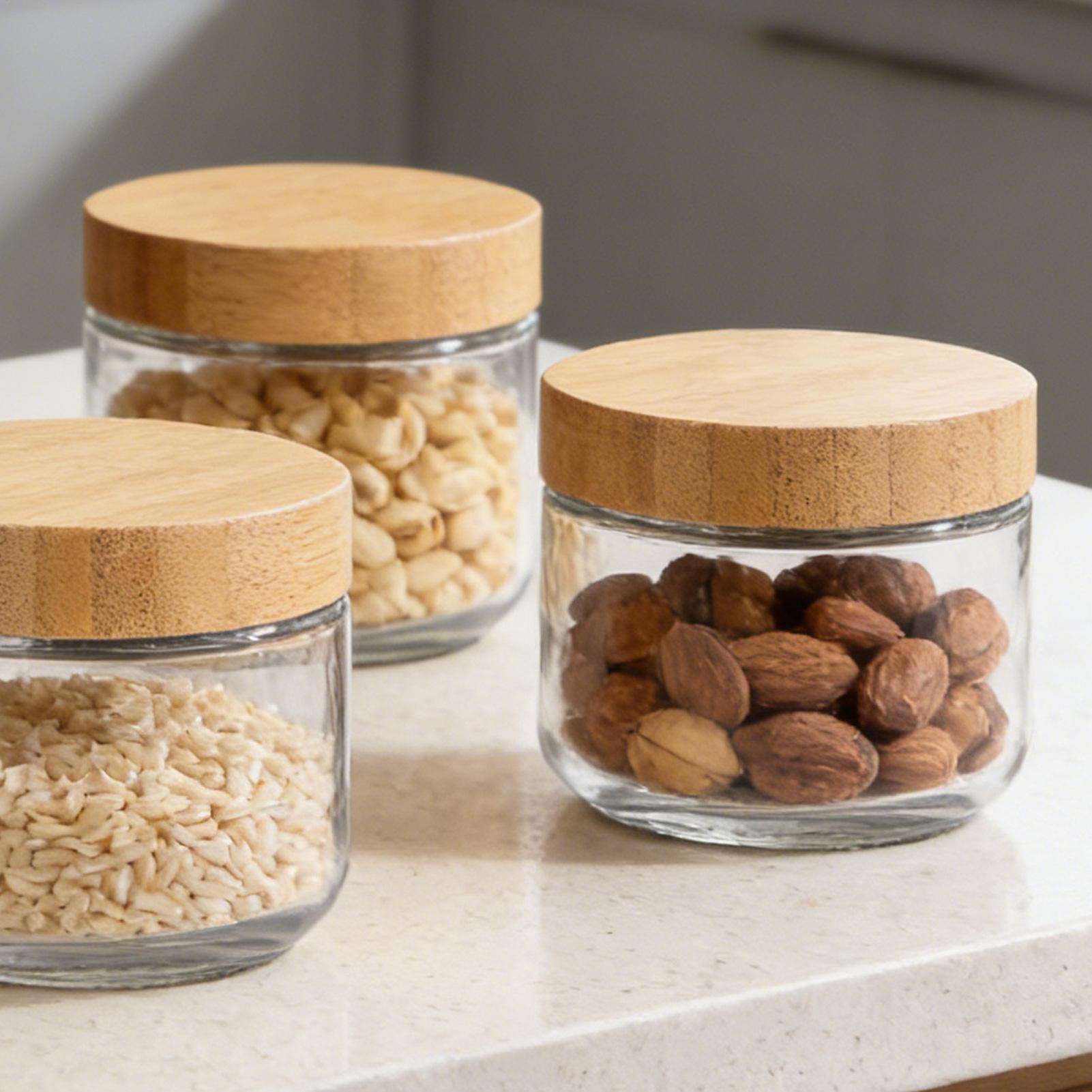 Overnight Oat Jar - Juego de 4 Frascos de Vidrio