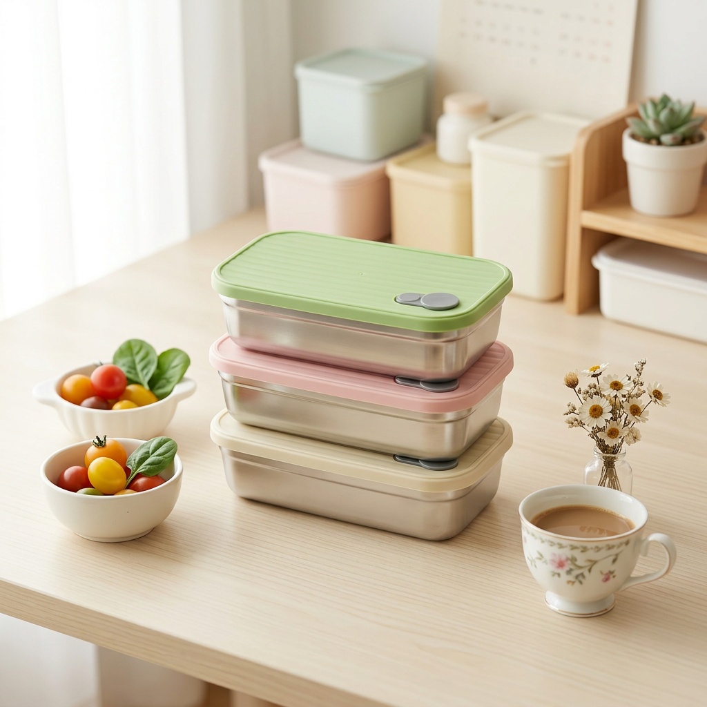 Meal Prep Kinder - Lonchera de Acero Inoxidable, Recipientes Metálicos
