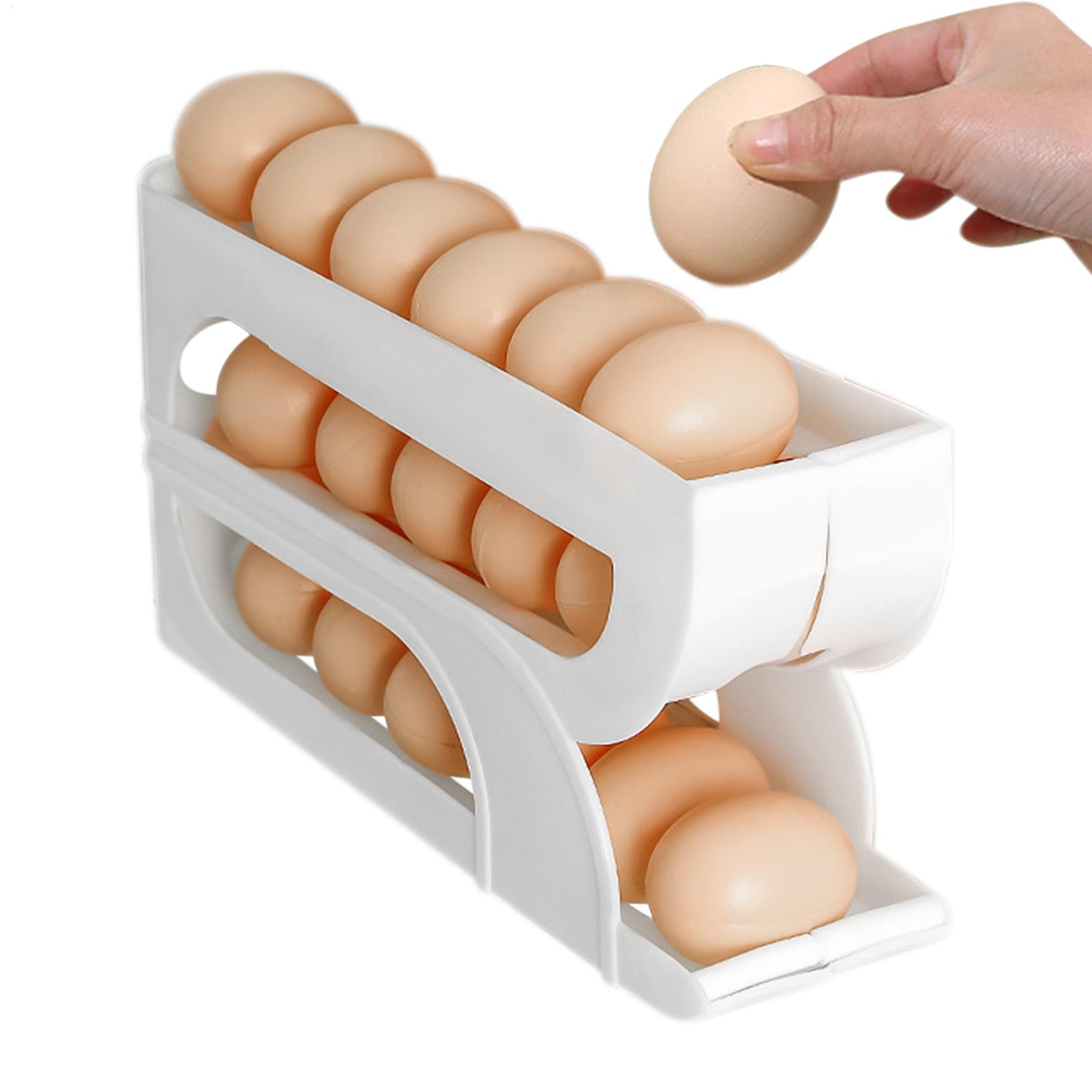 Meal Prep Yellow - Contenedor de Huevos para Refrigerador, 3