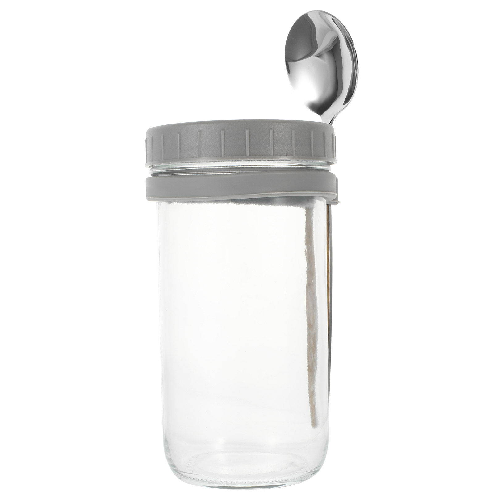 Overnight Oat Jar - Juego de 1 Vaso de Vidrio