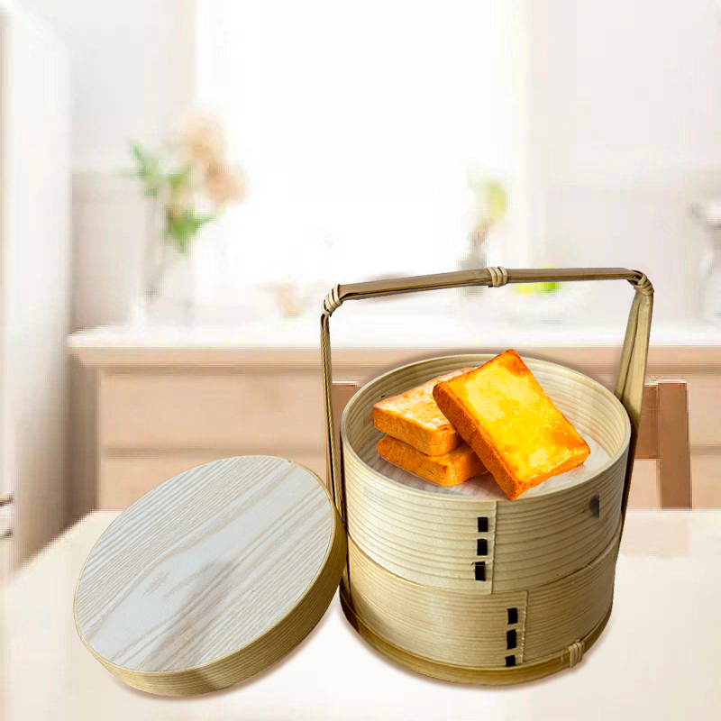 Meal Prep Japanese Food - Fiambrera Bento de madera japonesa, contenedor