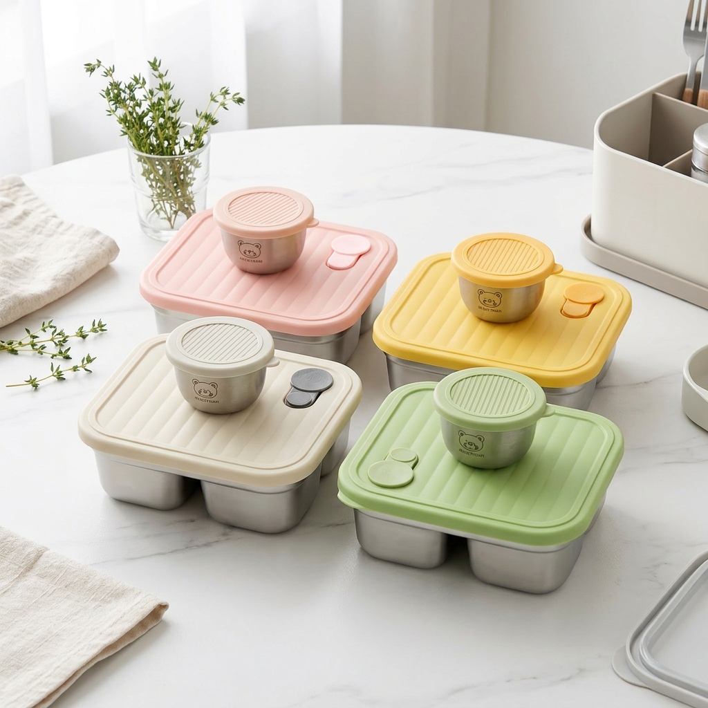 Meal Prep Kinder - Lonchera Bento de Acero Inoxidable 304