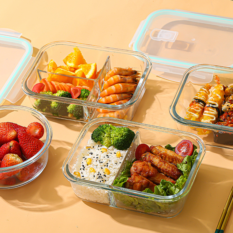 Meal Prep Box - Recipiente de Vidrio para Conservar Alimentos,
