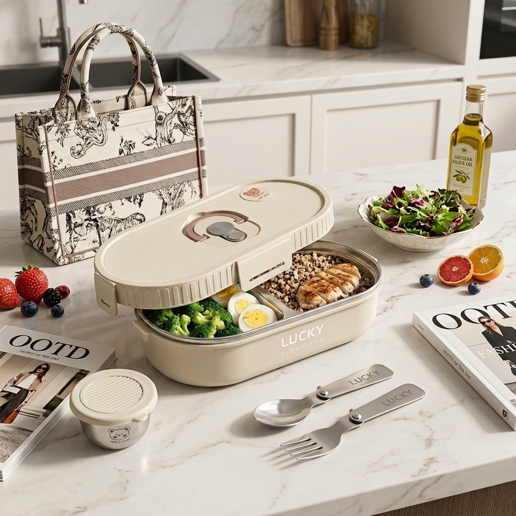 Meal Prep Kinder - Lonchera Bento de Acero Inoxidable 304