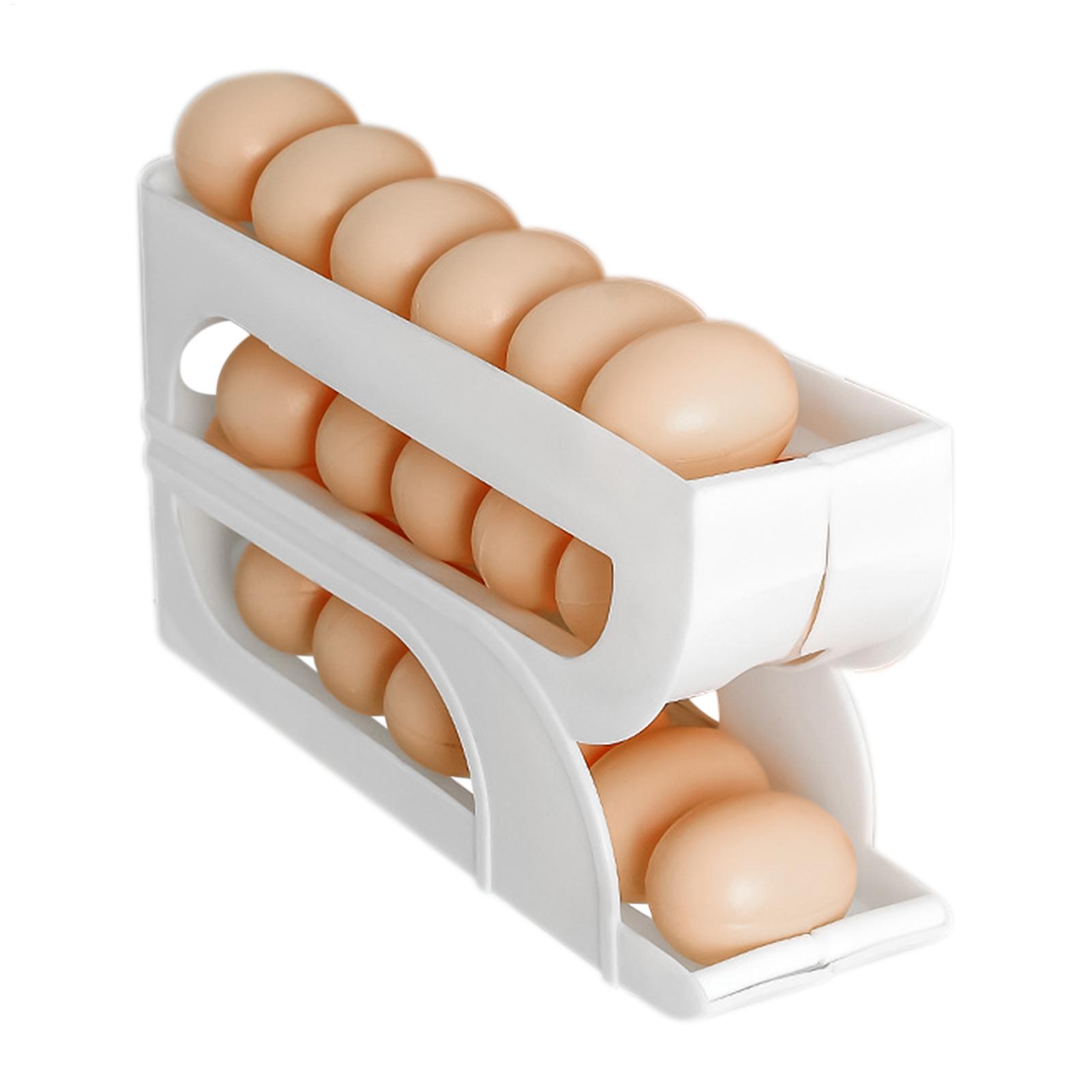 Meal Prep Yellow - Contenedor de Huevos para Refrigerador, 3