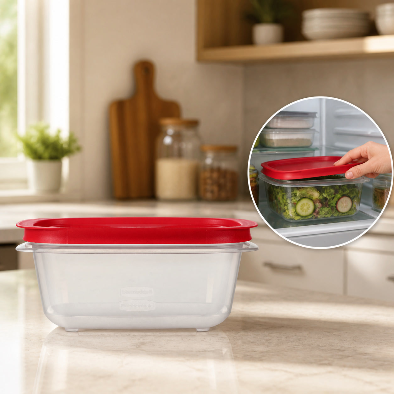Meal Prep Box - Contenedor Rectangular para Almacenamiento de Alimentos