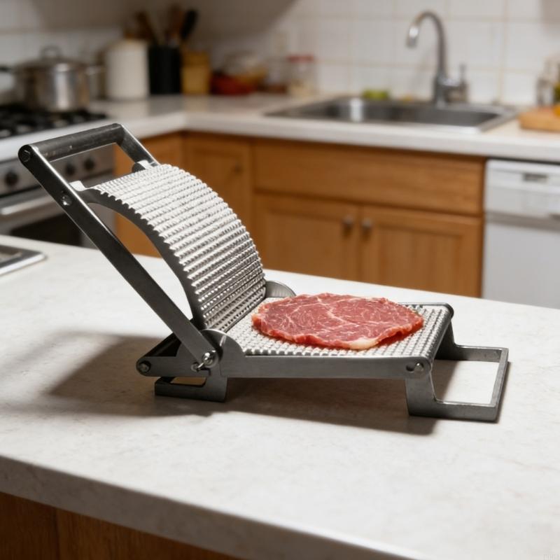 Meal Prep Pork - Martillo ablandador carne Manual acero inoxidable,