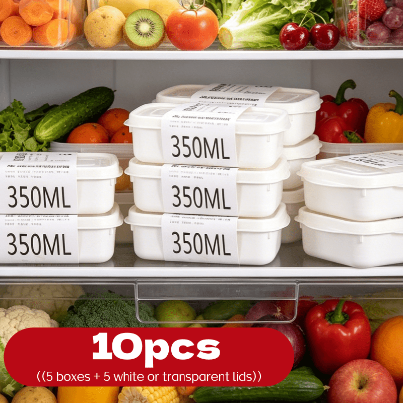 Meal Prep Box - Juego de 10 Recipientes Apilables Reutilizables