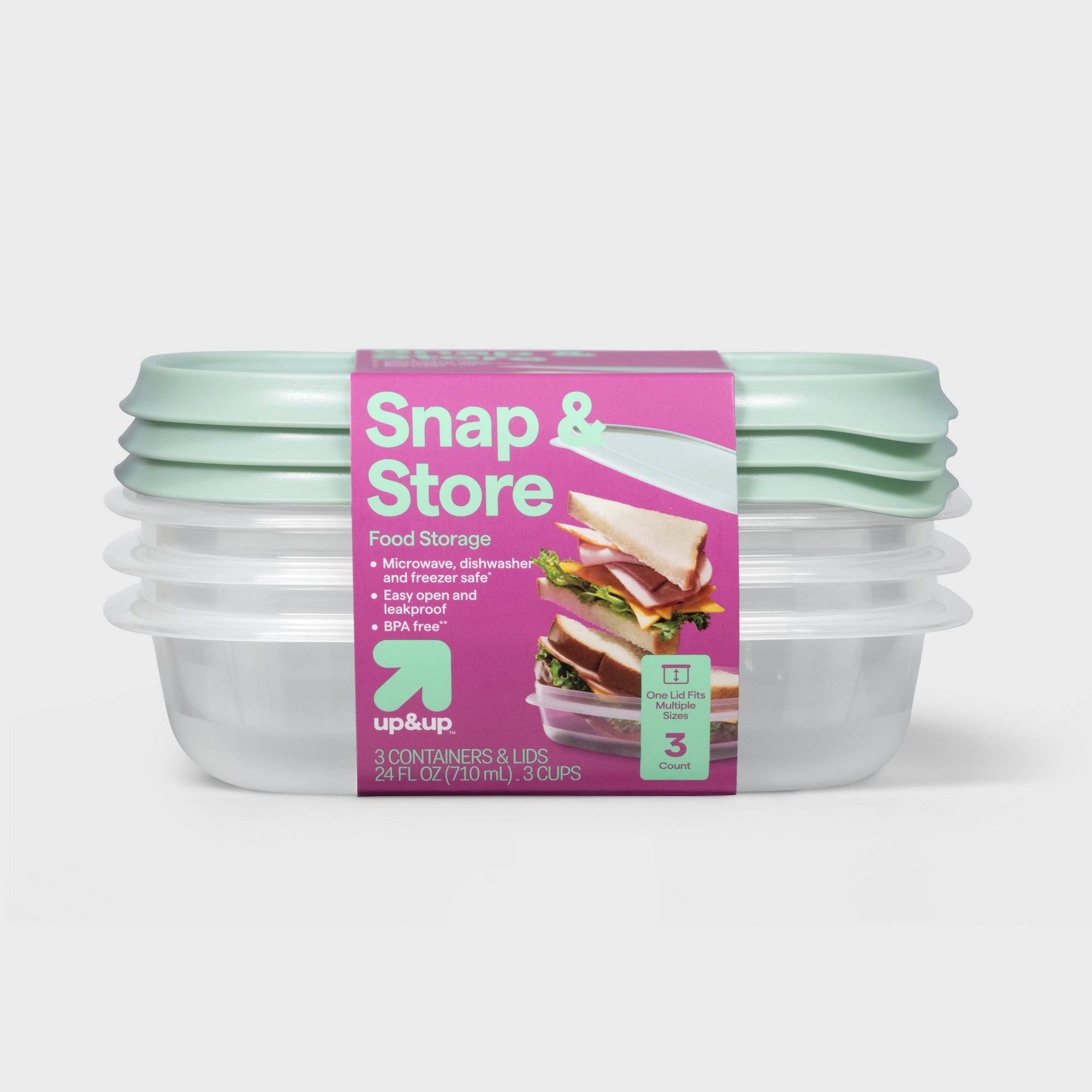 Meal Prep Box - Recipientes cuadrados para almacenar alimentos de