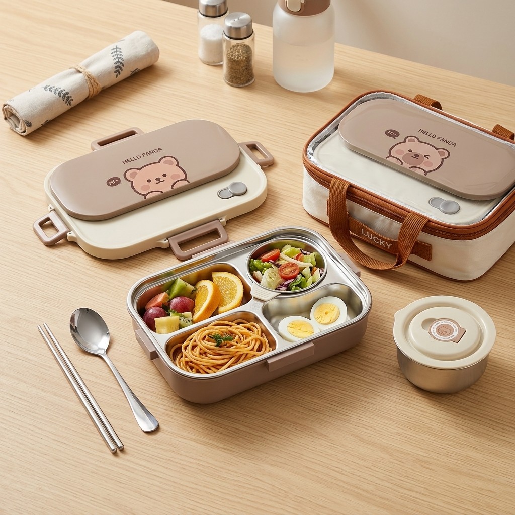 Meal Prep Kinder - Lonchera Hermética de Acero Inoxidable 304