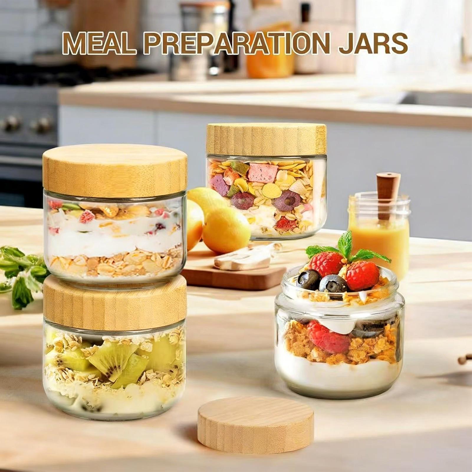 Juego de 4 Frascos de Vidrio c - Overnight Oat Jar reseña y precio