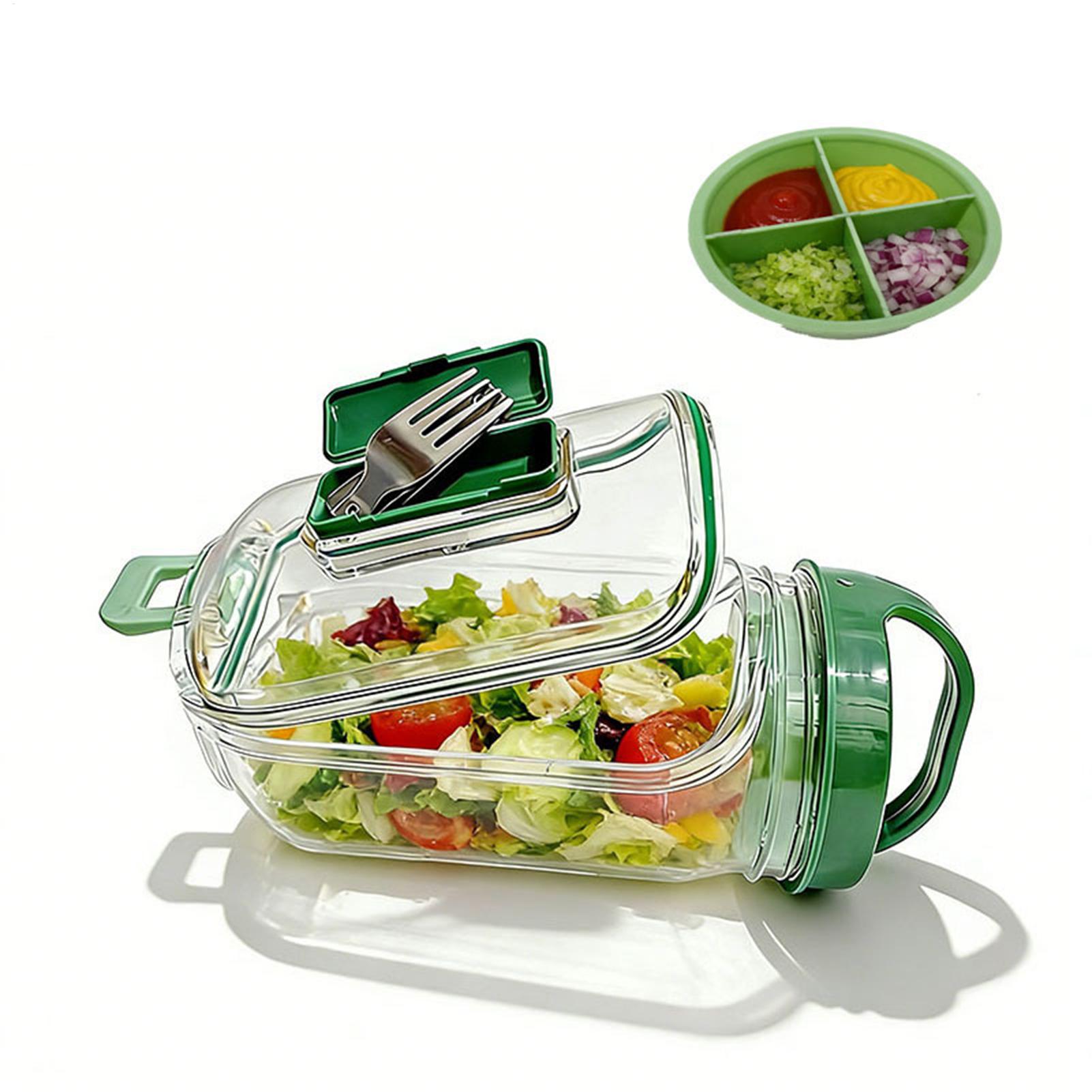 Recipiente para ensalada con a - Meal Prep Gym reseña y precio