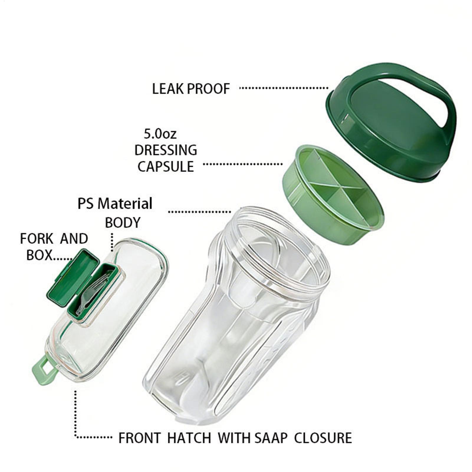 Recipiente para ensalada con a - Meal Prep Gym reseña y precio