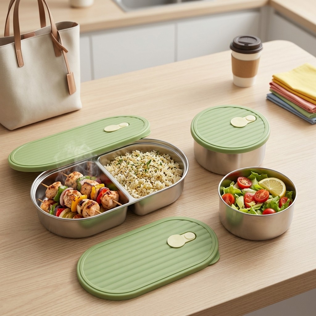 Lonchera de Acero Inoxidable 3 - Meal Prep Kinder reseña y precio