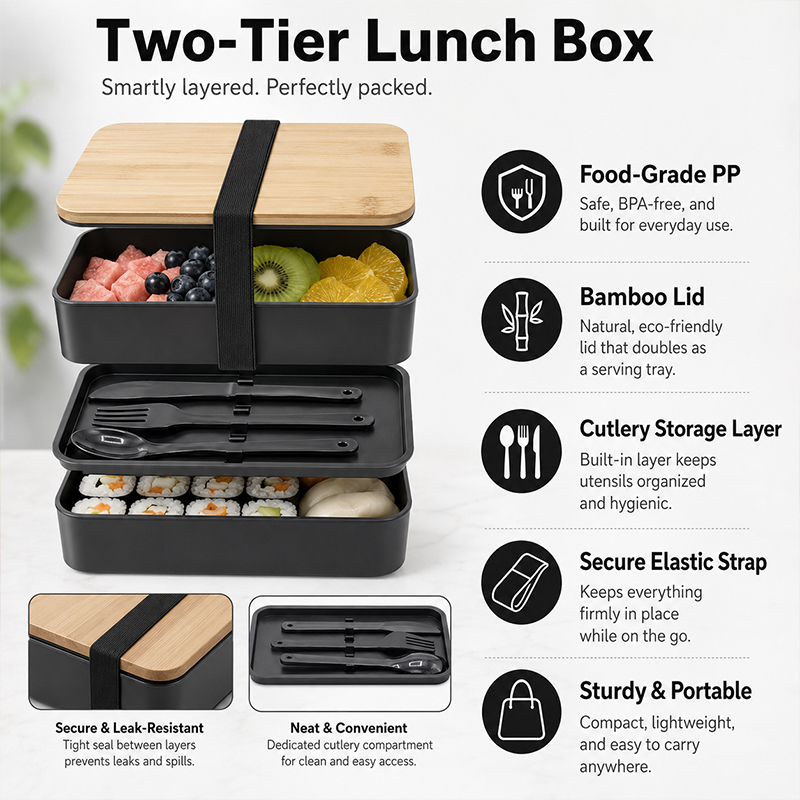 Lonchera Japonesa de Doble Cap - Meal Prep Japanese Food reseña y precio