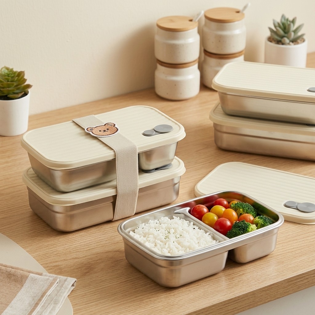 Lonchera de Acero Inoxidable,  - Meal Prep Kinder reseña y precio