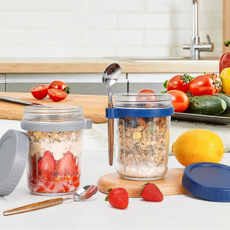 Paquete de 4 Recipientes para  - Overnight Oat Jar reseña y precio