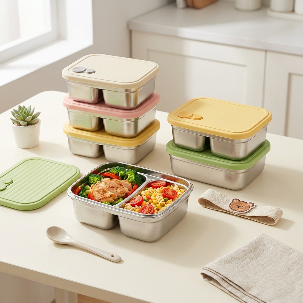 Lonchera Bento de Acero Inoxid - Meal Prep Kinder reseña y precio