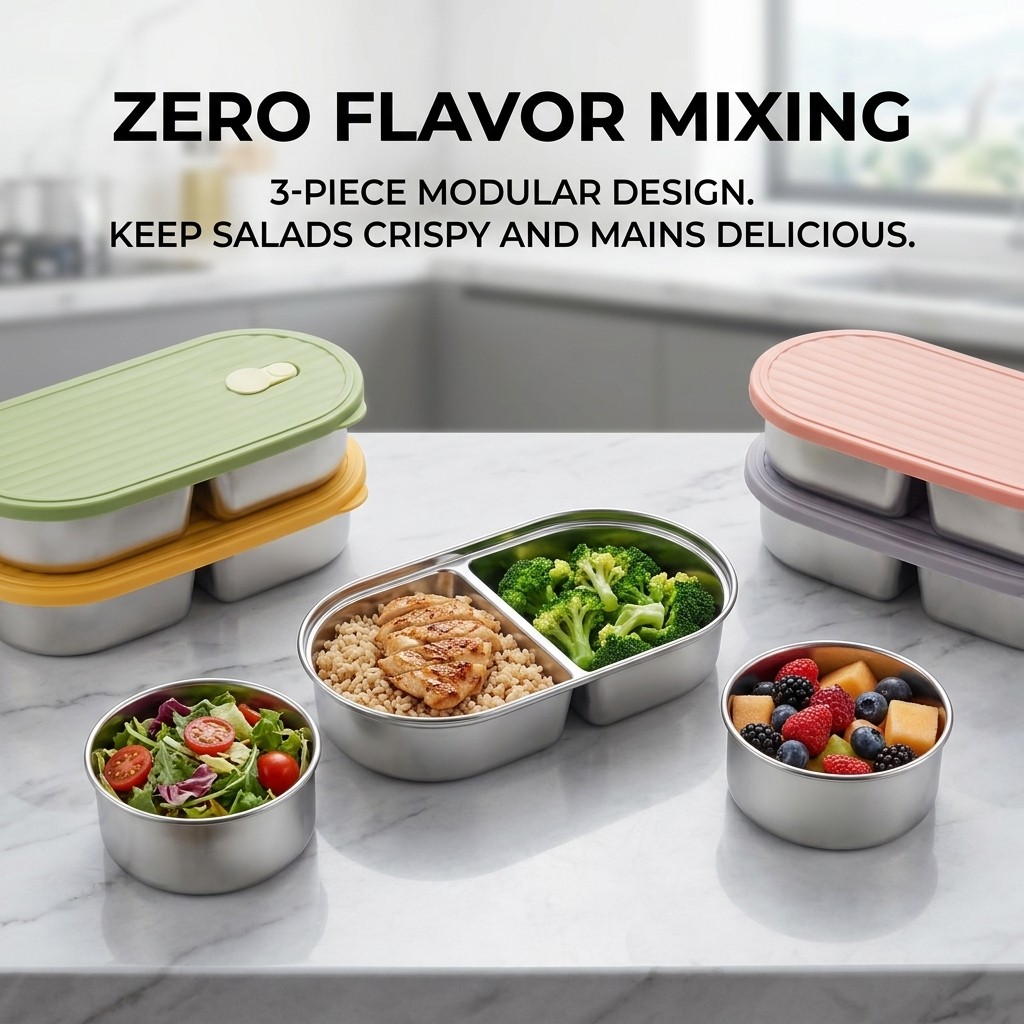 Lonchera Bento de Acero Inoxid - Meal Prep Kinder reseña y precio