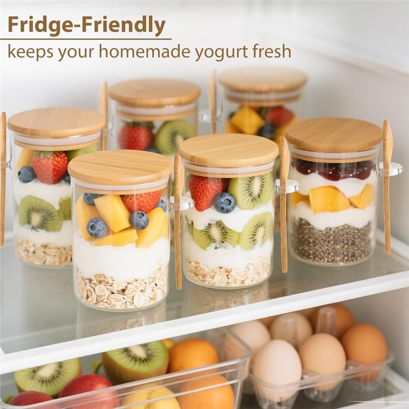 AB46-1Set/6 Piezas Recipiente  - Overnight Oat Jar reseña y precio