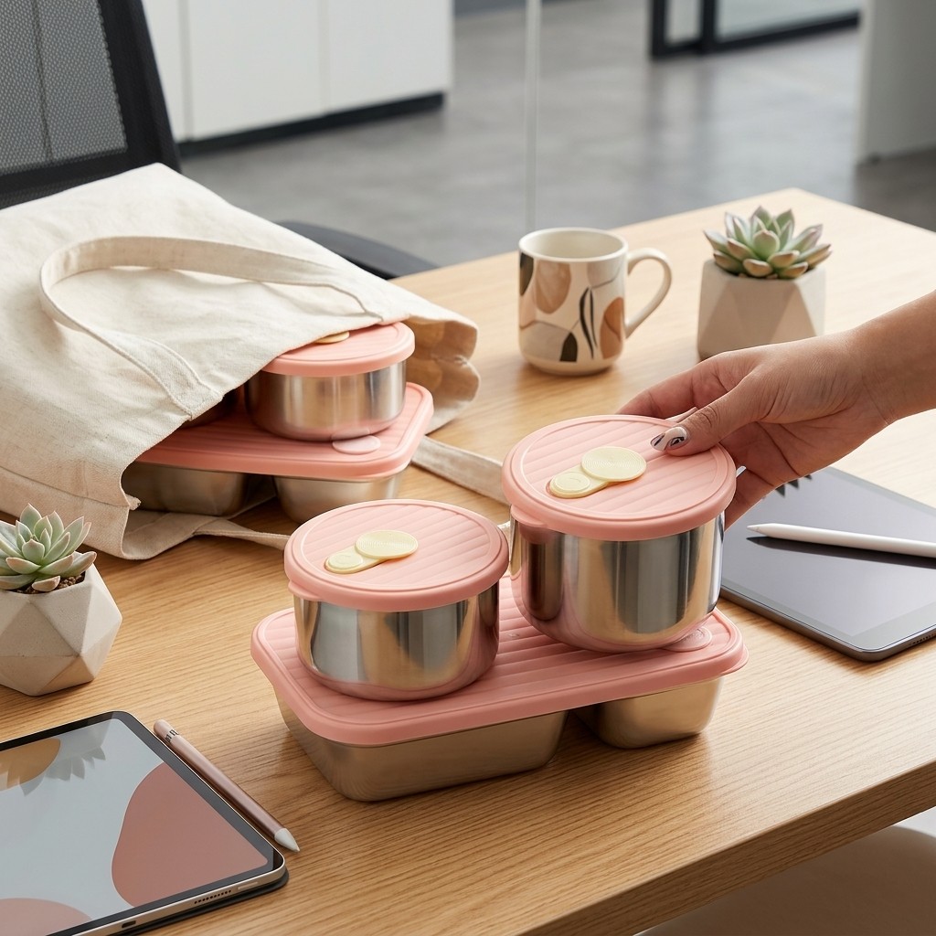 Lonchera de Acero Inoxidable 3 - Meal Prep Kinder reseña y precio