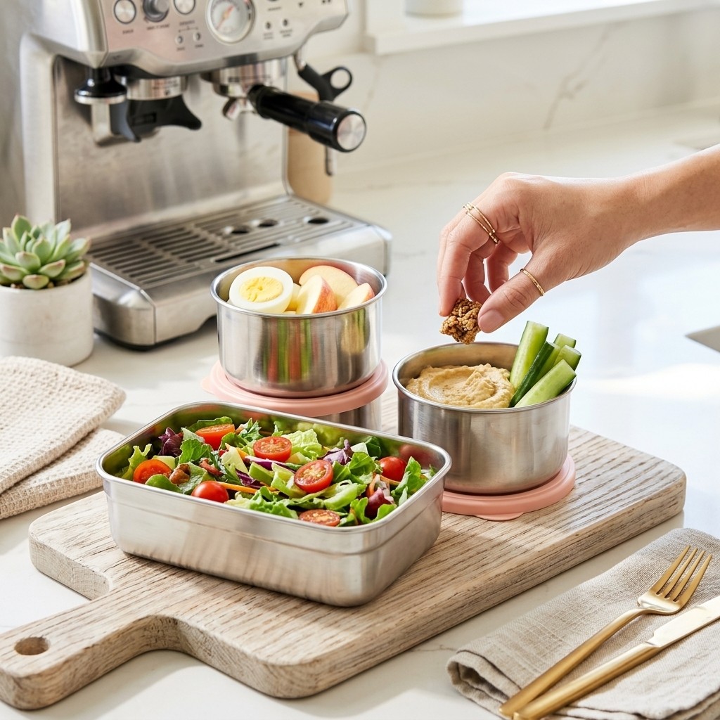 Lonchera de Acero Inoxidable 3 - Meal Prep Kinder reseña y precio