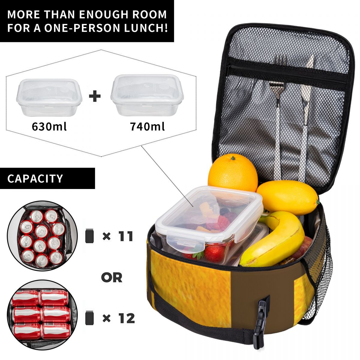 Bolsa de Almuerzo Amarilla Abs - Meal Prep Yellow reseña y precio