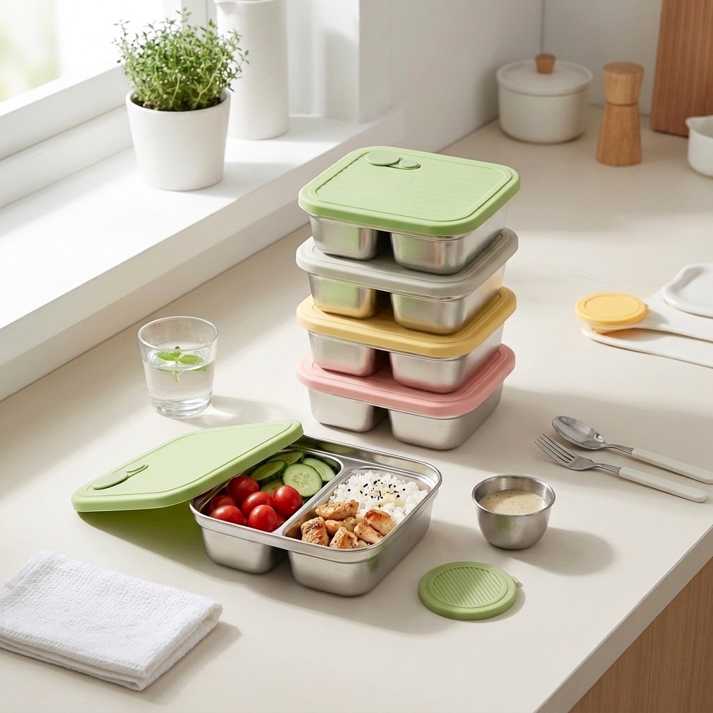 Lonchera Bento de Acero Inoxid - Meal Prep Kinder reseña y precio