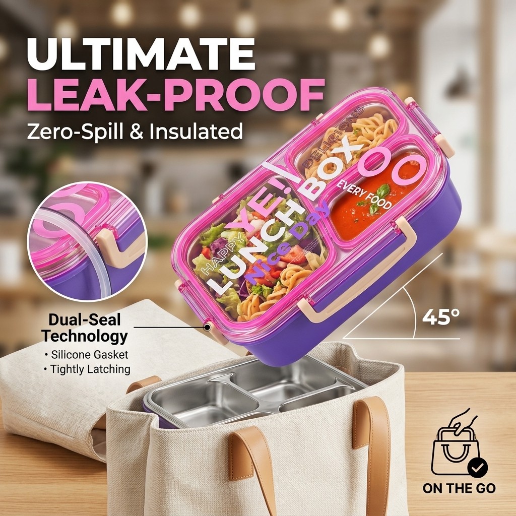Lonchera de Acero Inoxidable 3 - Meal Prep Kinder reseña y precio