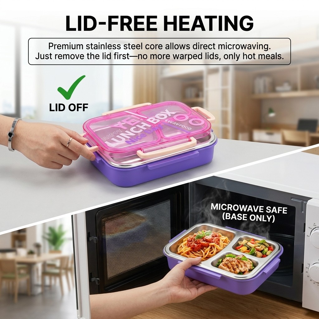 Lonchera de Acero Inoxidable 3 - Meal Prep Kinder reseña y precio