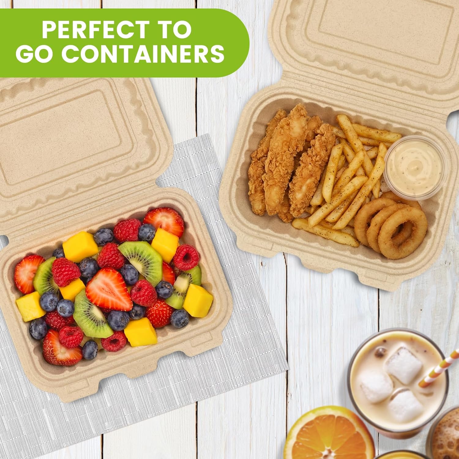 Paquete de 50 Contenedores Des - Meal Prep Box reseña y precio