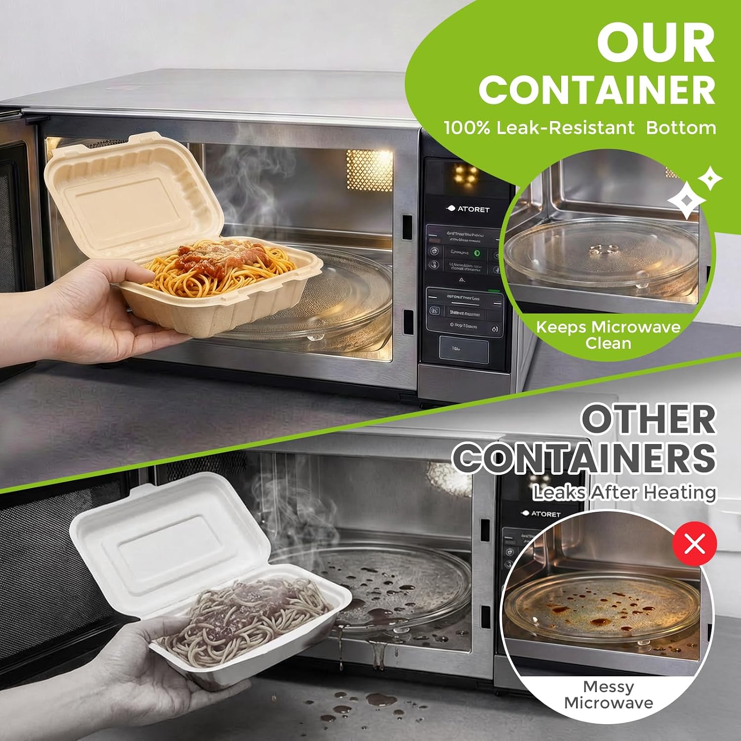 Paquete de 50 Contenedores Des - Meal Prep Box reseña y precio