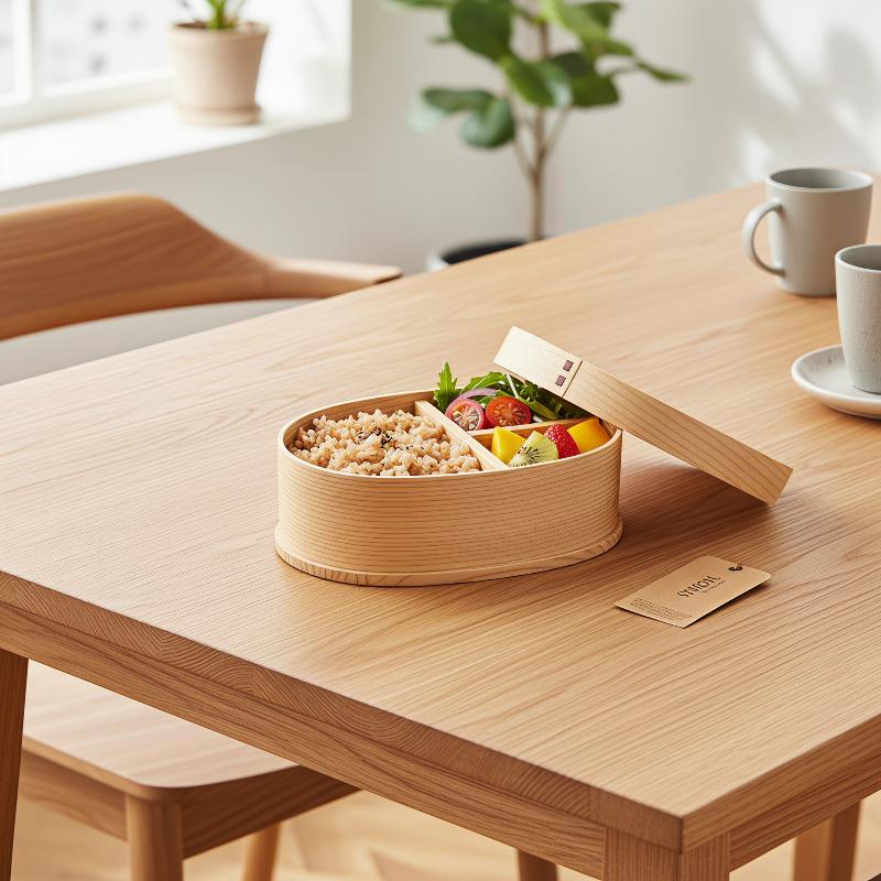 Lonchera de Madera Estilo Japo - Meal Prep Japanese Food reseña y precio