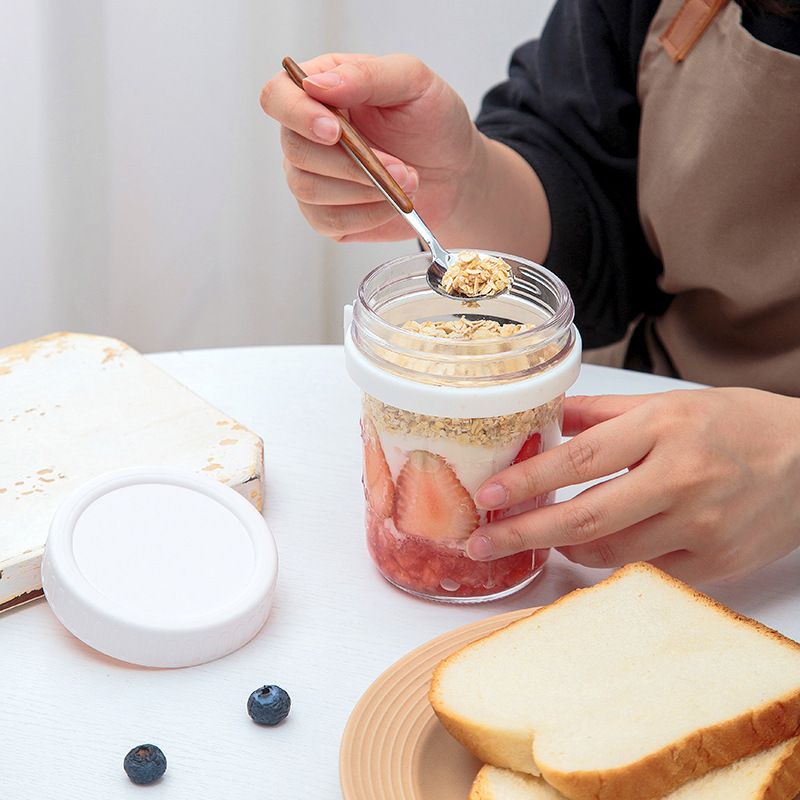Tarro de vidrio para avena noc - Overnight Oat Jar reseña y precio