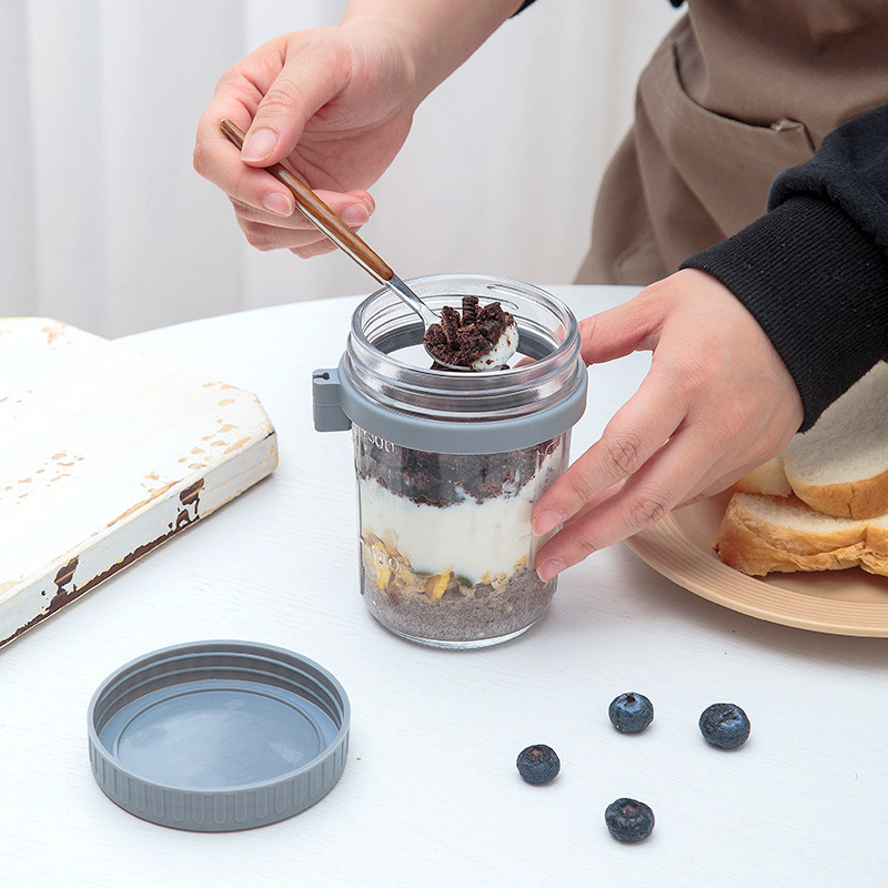 Tarro de vidrio para avena noc - Overnight Oat Jar reseña y precio