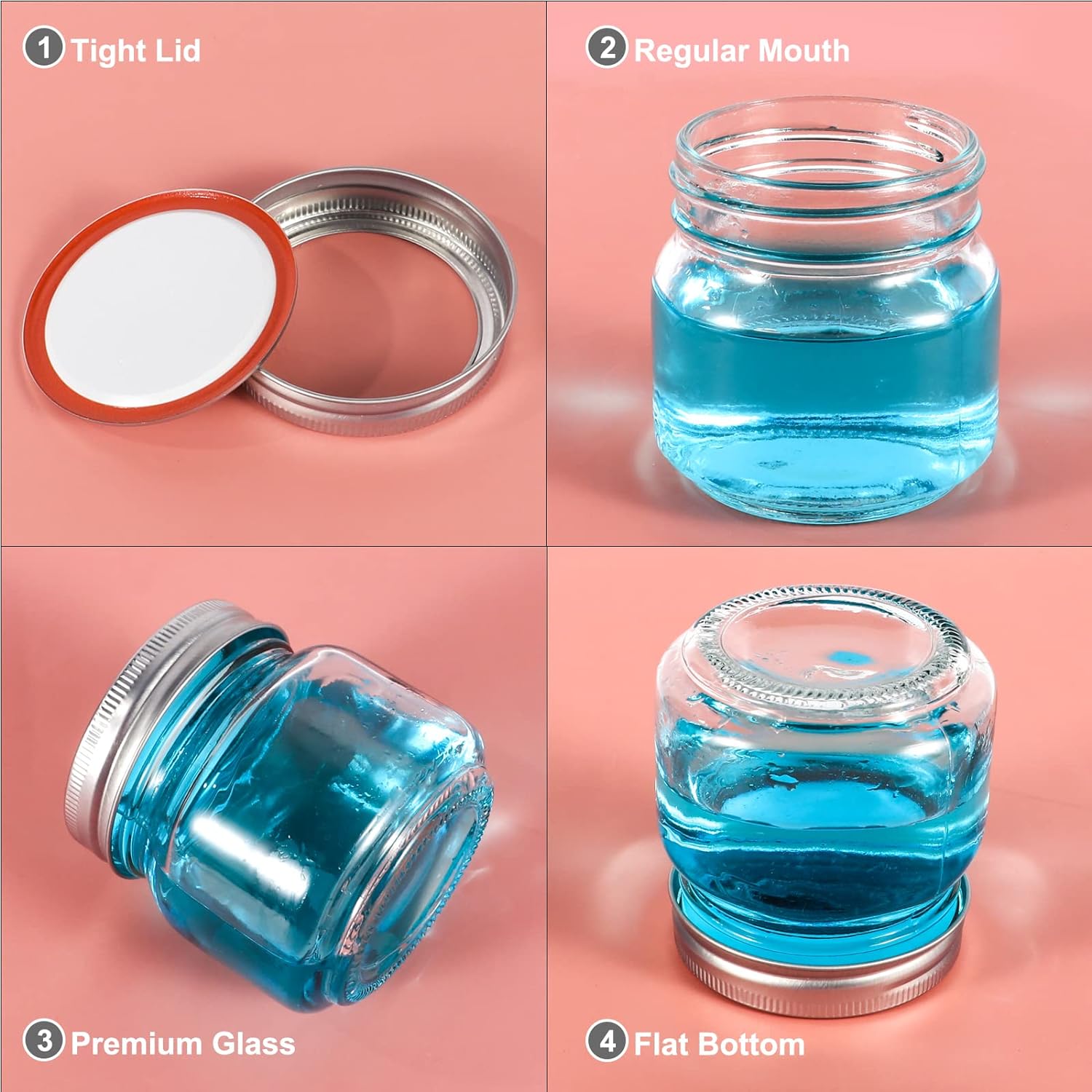 Tarros de vidrio de boca Regul - Overnight Oat Jar reseña y precio