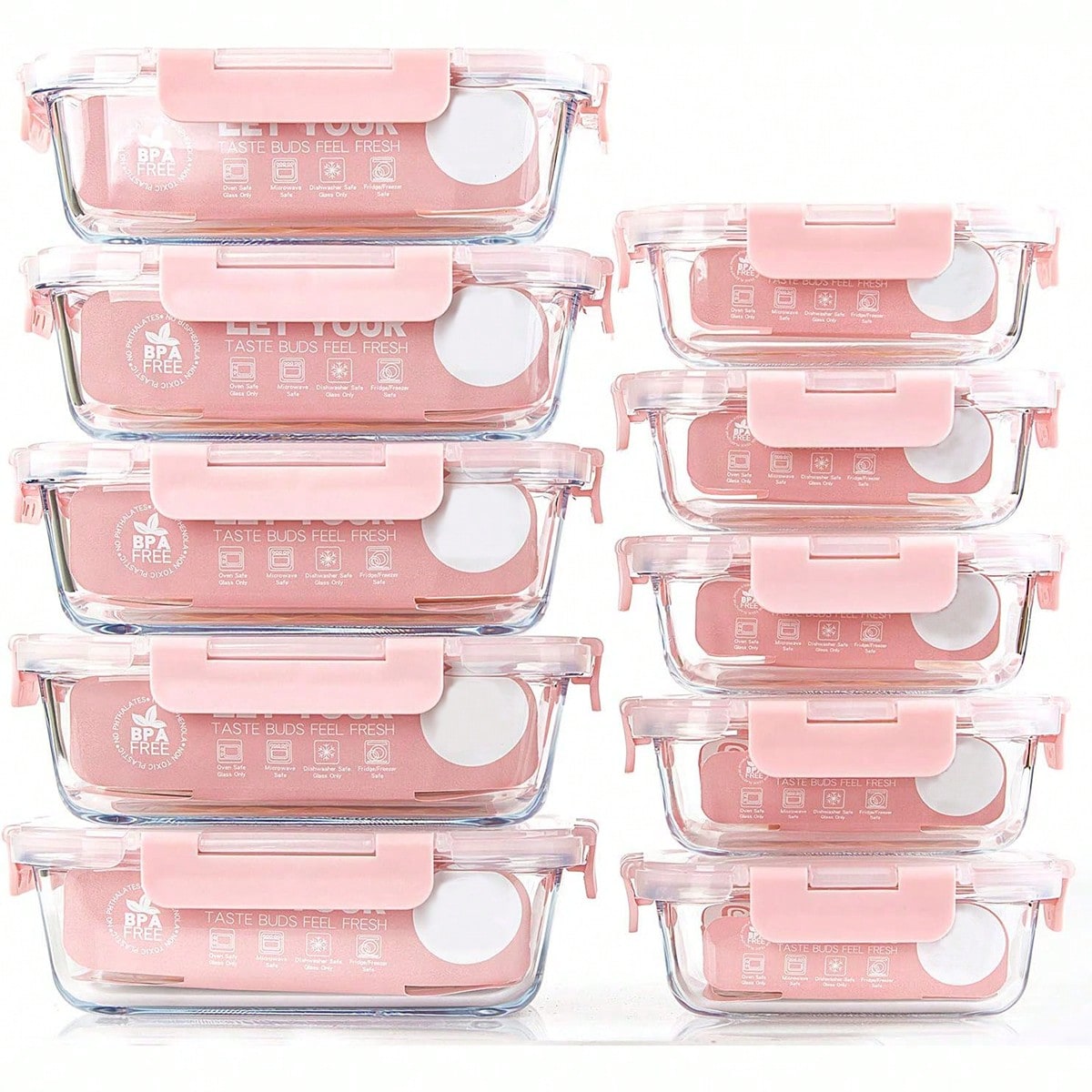 Paquete de 10 recipientes de v - Meal Prep Box reseña y precio