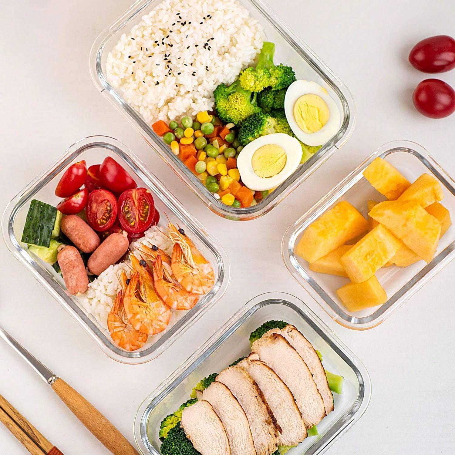 Paquete de 10 recipientes de v - Meal Prep Box reseña y precio