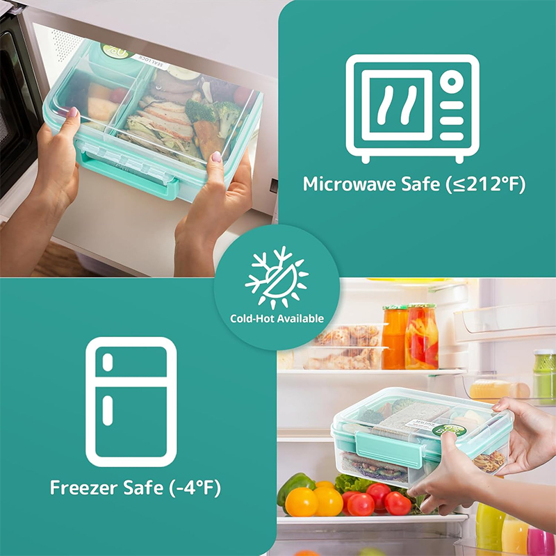 Lonchera Bento de 4 Compartime - Meal Prep Kinder reseña y precio