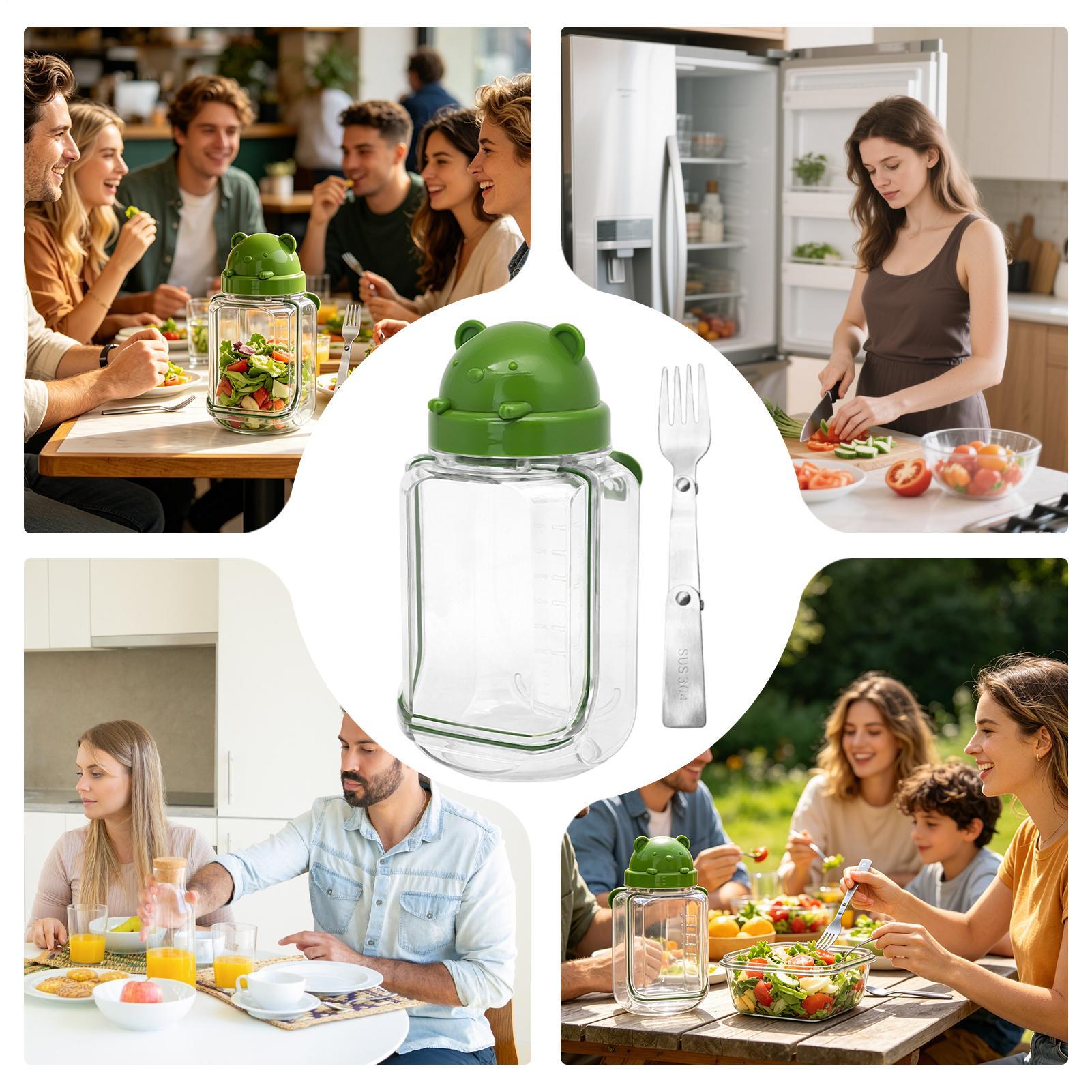Contenedor de ensalada transpa - Meal Prep Gym reseña y precio