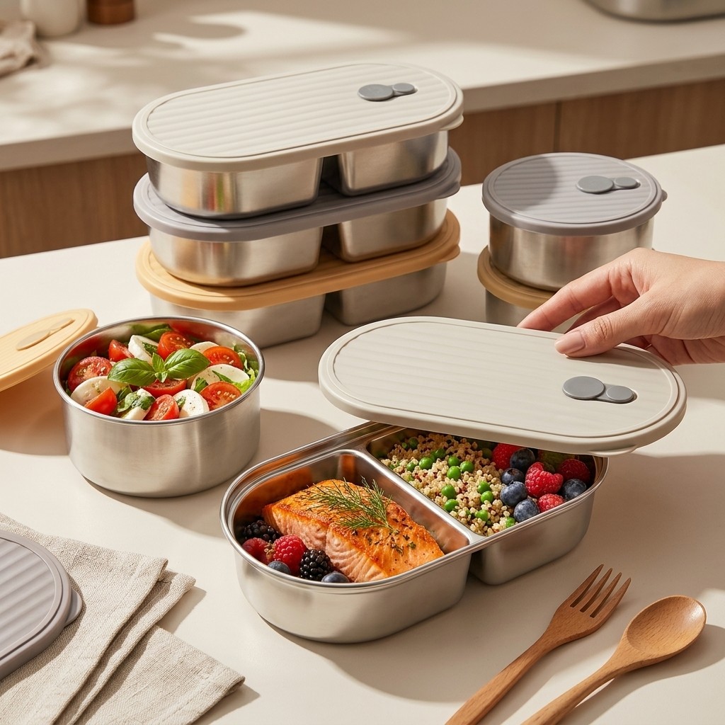 Lonchera de Acero Inoxidable 3 - Meal Prep Kinder reseña y precio