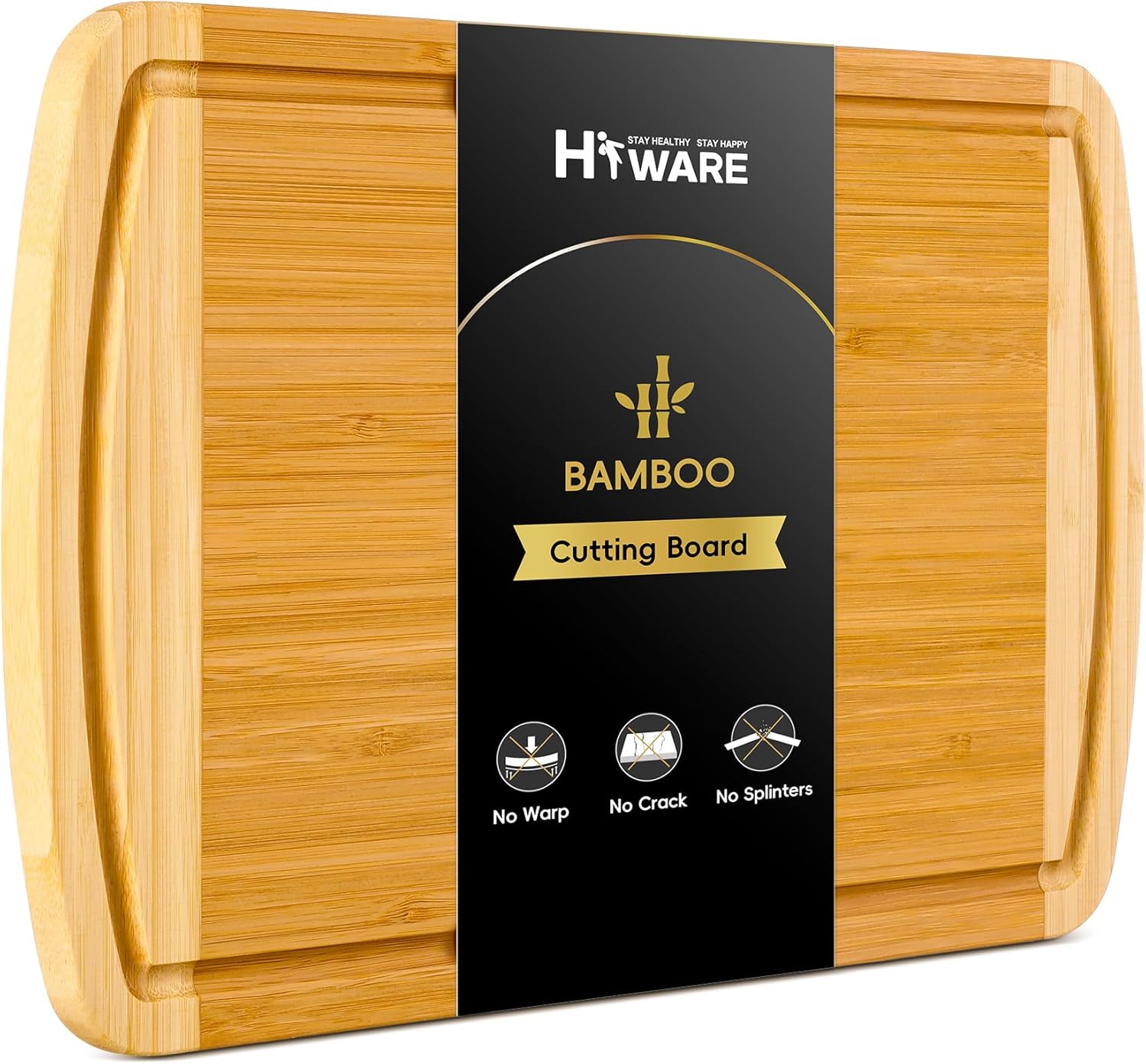 Tabla de cortar grande de bamb - Meal Prep Juice reseña y precio