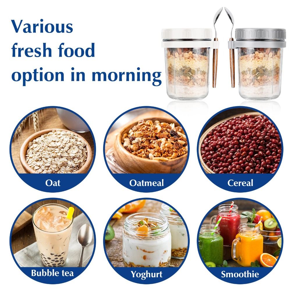 Tarro de yogur de 350ml, tarro - Overnight Oat Jar reseña y precio