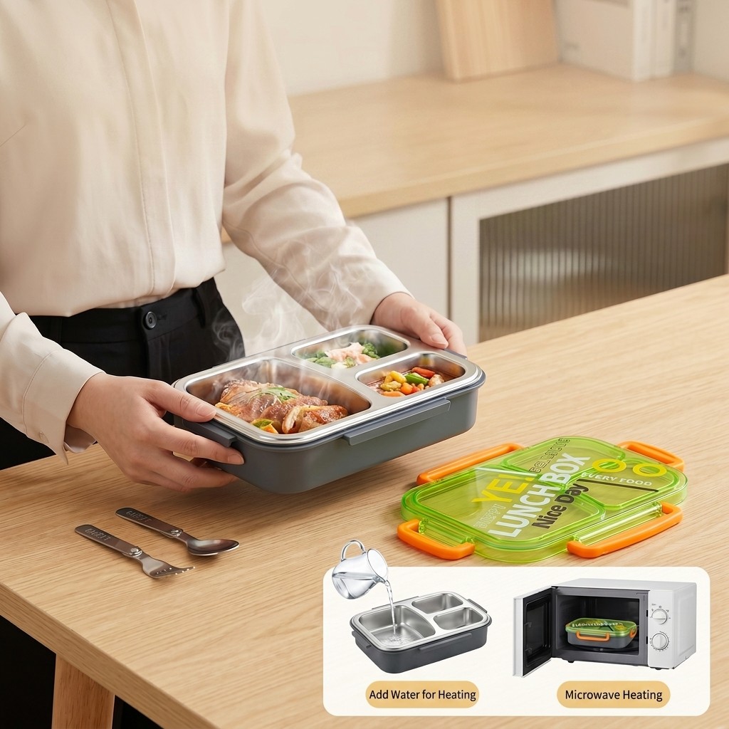 Lonchera Bento de Acero Inoxid - Meal Prep Kinder reseña y precio