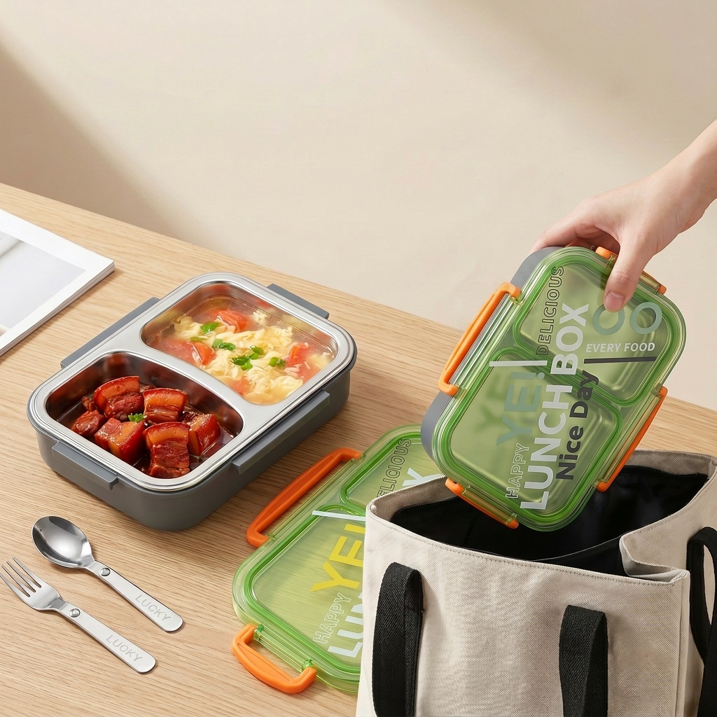 Lonchera Bento de Acero Inoxid - Meal Prep Kinder reseña y precio