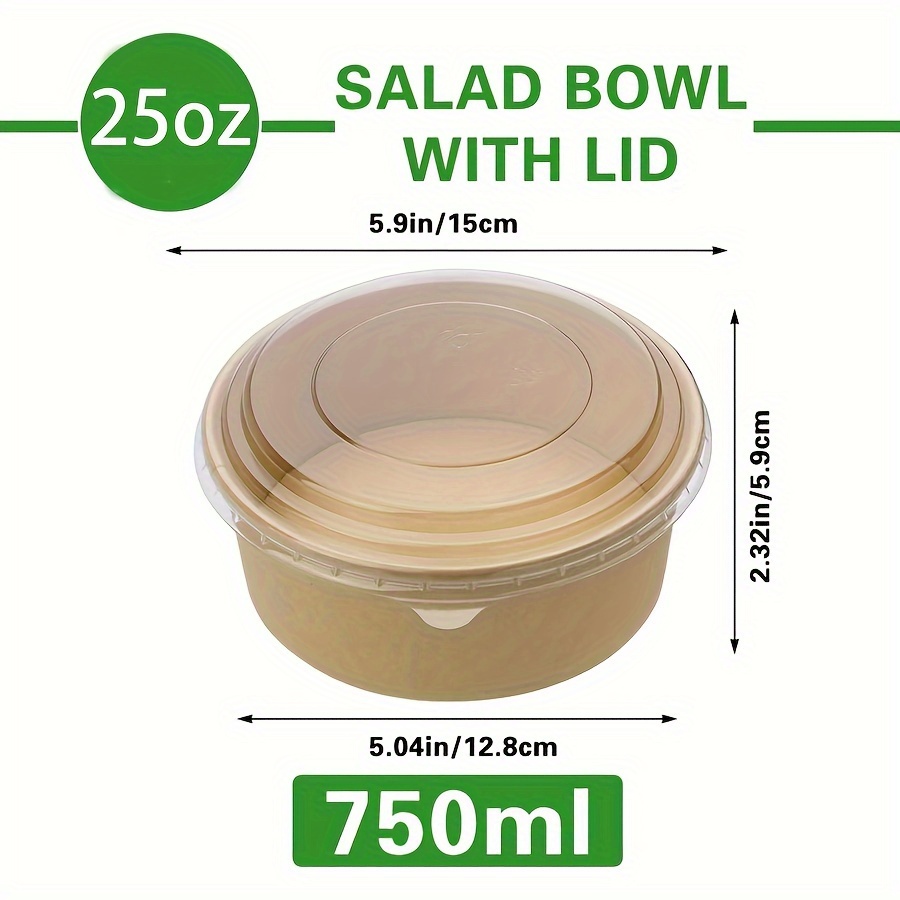 Paquete de 25 Oz/750Ml 25/50 t - Meal Prep Box reseña y precio
