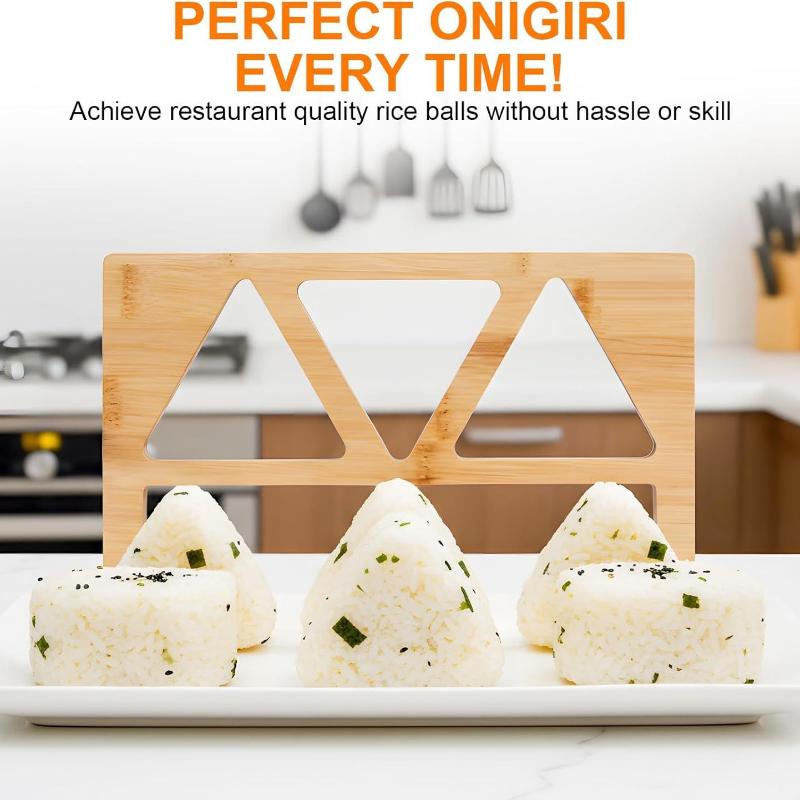 Molde de madera para Onigiri ( - Meal Prep Japanese reseña y precio