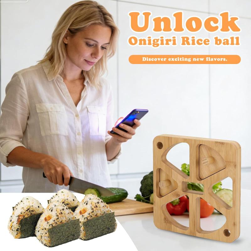 Molde de madera para Onigiri ( - Meal Prep Japanese reseña y precio